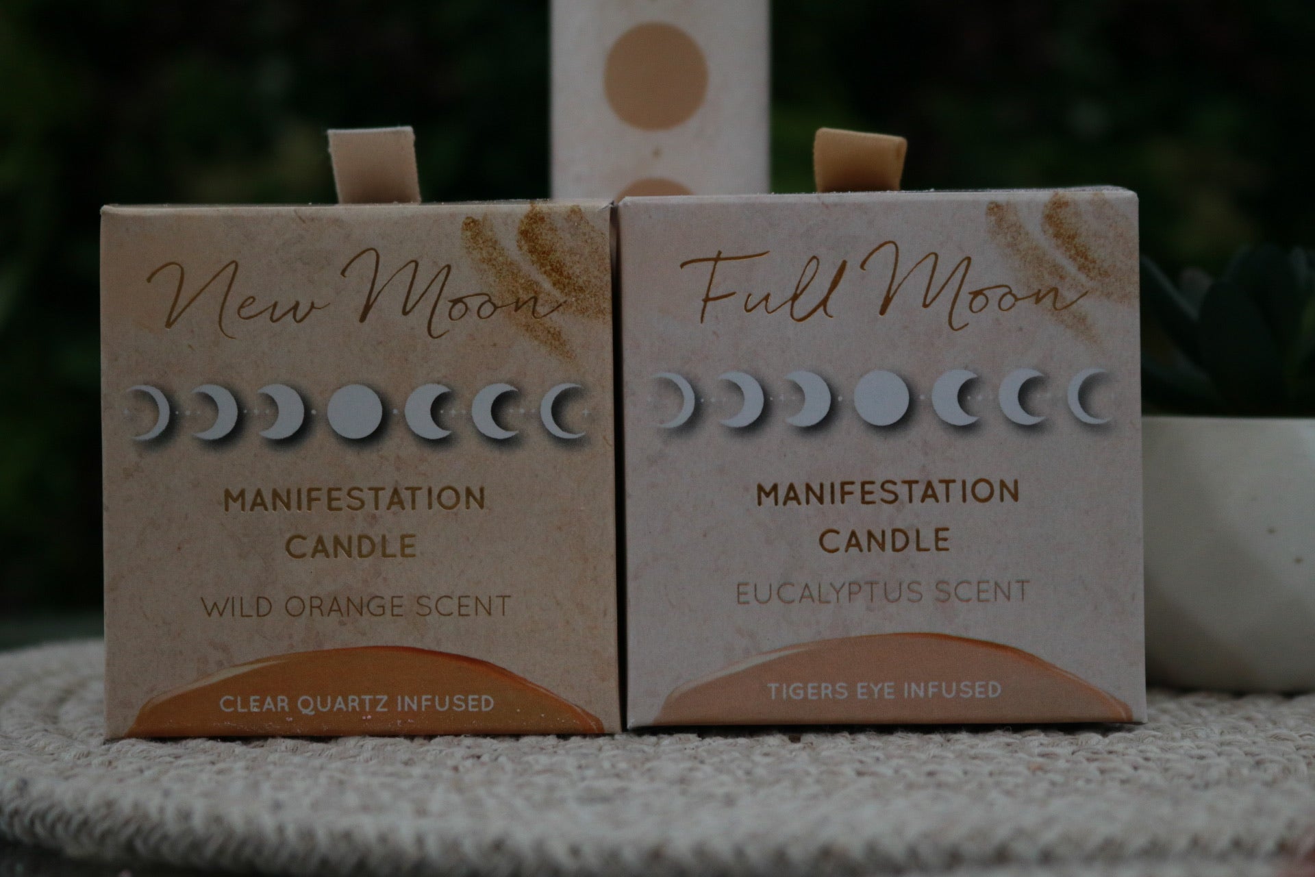 Full Moon Crystal Candle