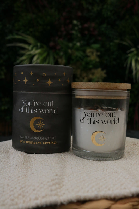 Vanilla Stardust Crystal Candle