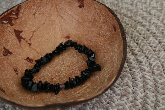 Black Agate Chipstone Bracelet