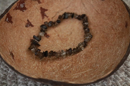 Smoky Quartz Chipstone Bracelet