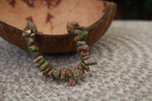 Green Jasper Chipstone Bracelet