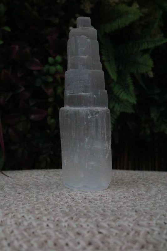 Raw Selenite Crystal Tower