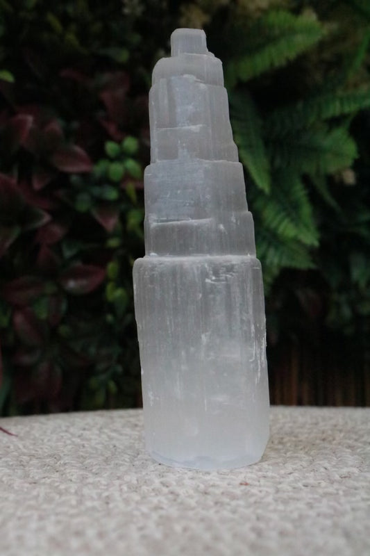 Raw Selenite Crystal Tower