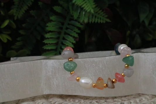 Mixed Crystal Beaded Bracelet