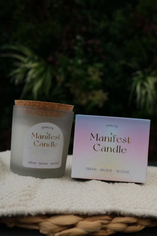 Opalite Manifestation Candle