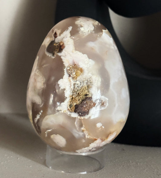 Flower Agate Egg