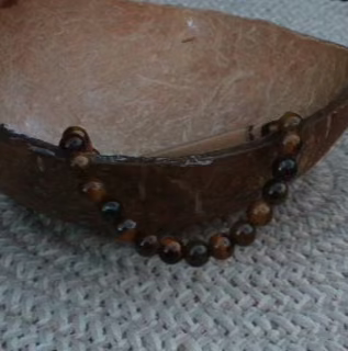 Tiger's Eye Adjustable Beaded Bracelet