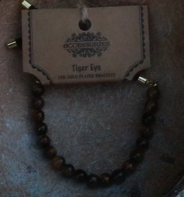 Tiger's Eye Adjustable Beaded Bracelet