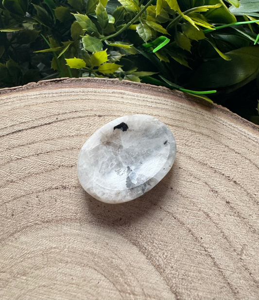 Rainbow Moonstone Thumb Stone