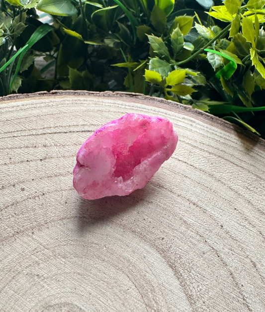 Pink Quartz Druzy Geode