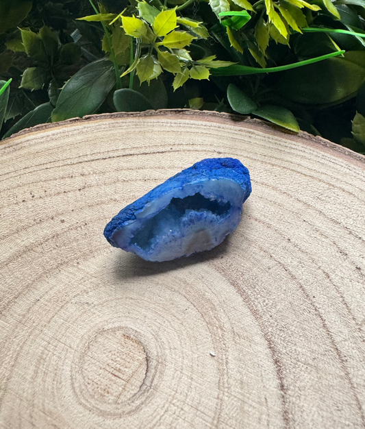 Blue Quartz Druzy Geode