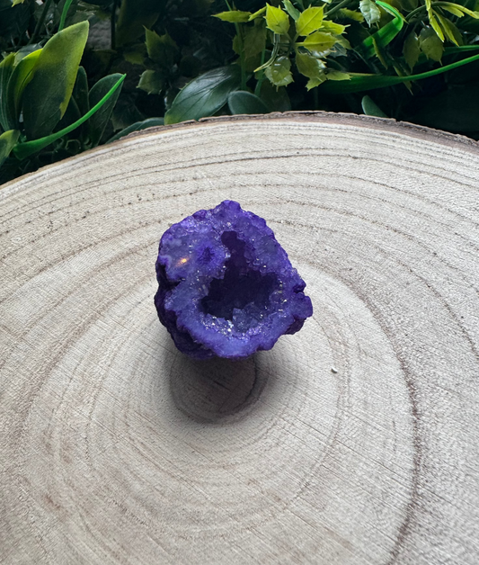Purple Quartz Druzy Geode