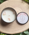 Load image into Gallery viewer, Rose Quartz Crystal Candle Tin
