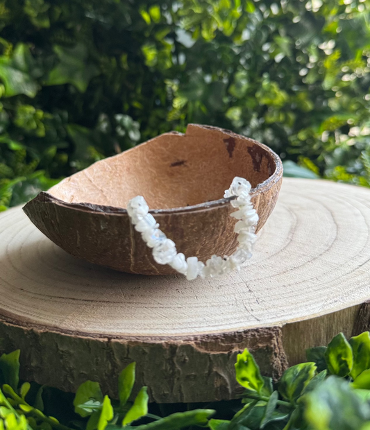 Rainbow Moonstone Chipstone Bracelet