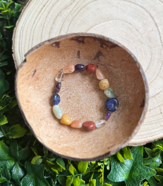 Tumble Crystal Chakra Bracelet