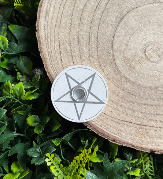 Pentagram Spell Candle Stand