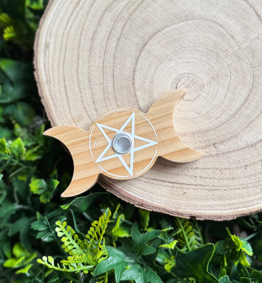 Triple Moon Spell Candle Stand