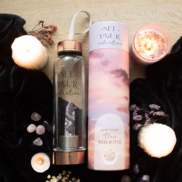 Amethyst Crystal Elixir Bottle